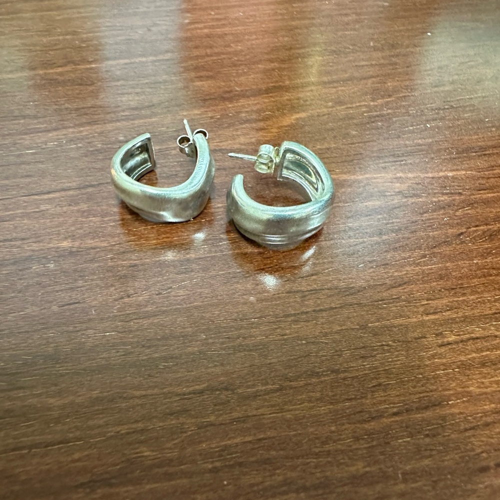 Pandora silver earrings